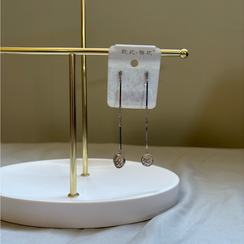 Stylish Silver Drop Earrings